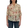 Kut From The Kloth Jasmine Chiffon Button-up Shirt In Orange