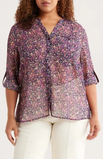 Kut From The Kloth Jasmine Roll Sleeve Top