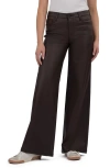 Kut From The Kloth Jean Coated Wide Leg Pants In Brown