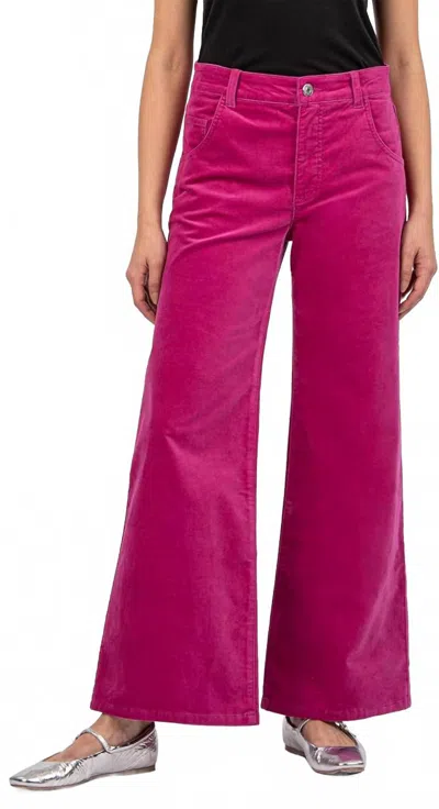 Kut From The Kloth Jean High Rise Flare Jeans In Fuchsia In Pink