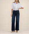 Kut From The Kloth Jean High Rise Wide Leg Long In Fortitude In Multi