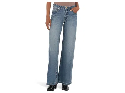 Kut From The Kloth Jean High-rise Wide Leg Clean Hem In Blue