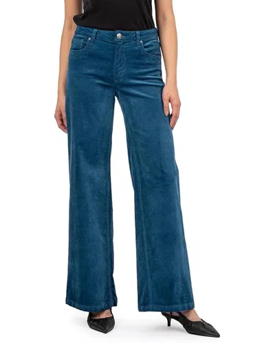 KUT FROM THE KLOTH JEAN WIDE LEG PANT IN TEAL BLUE