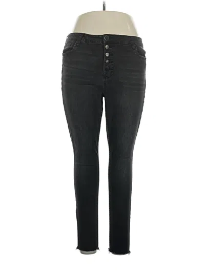 Pre-owned Kut From The Kloth Jeggings In Black