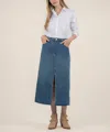 Kut From The Kloth Jen Denim A-line Skirt In Empowering In Multi
