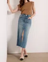 Kut From The Kloth Jen Midi Skirt In Blue In Blue