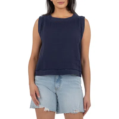 Kut From The Kloth Joanne Sleeveless Top In Blue