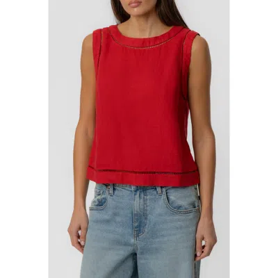 Kut From The Kloth Joanne Sleeveless Top In Red