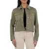 Kut From The Kloth Jocelyn Denim Trucker Jacket In Green