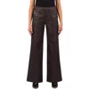 KUT FROM THE KLOTH KUT FROM THE KLOTH JODI COATED HIGH WAIST WIDE LEG TWILL PANTS