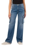 Kut From The Kloth Jodi Fab Ab High Waist Wide Leg Cargo Jeans In Invigorated