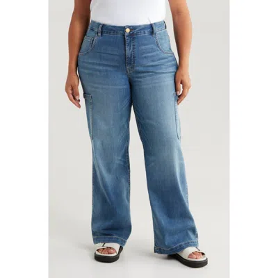 Kut From The Kloth Jodi Fab Ab High Waist Wide Leg Carpenter Jeans In Creative