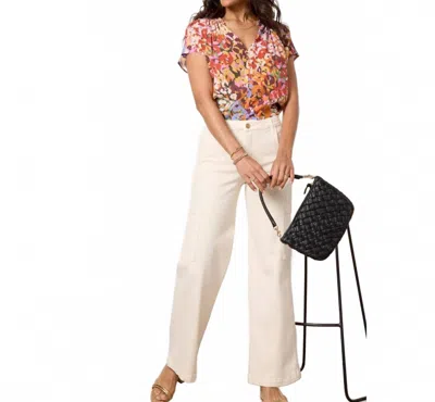 Kut From The Kloth Jodi High Rise Wide Leg Pants In Ecru In White