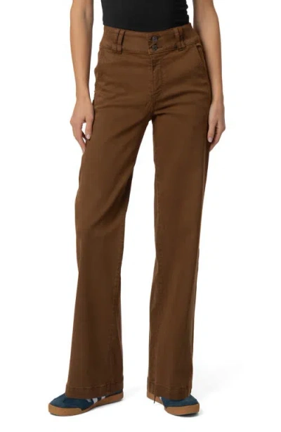 Kut From The Kloth Jodi High Waist Straight Leg Jeans In Brown