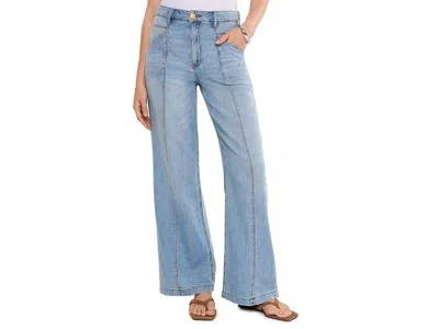 Kut From The Kloth Jodi High-rise Front Princess Seam Clean Hem Women's Casual Pants Core: 16 31.5 In Blue