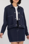 Kut From The Kloth Jolene Denim Jacket In Navy