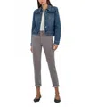 Kut From The Kloth Julia Dark Wash Jacket In Denim In Multi