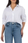 Kut From The Kloth Kaiya Boyfriend Shirt In Optic White