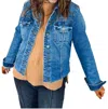 Kut From The Kloth Kara Denim Jacket In Faithfully With Medium Base Wash