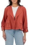 Kut From The Kloth Karie Open Front Linen Blend Jacket
