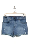 Kut From The Kloth Kat Super High Waist Cutoff Denim Shorts In Campanula