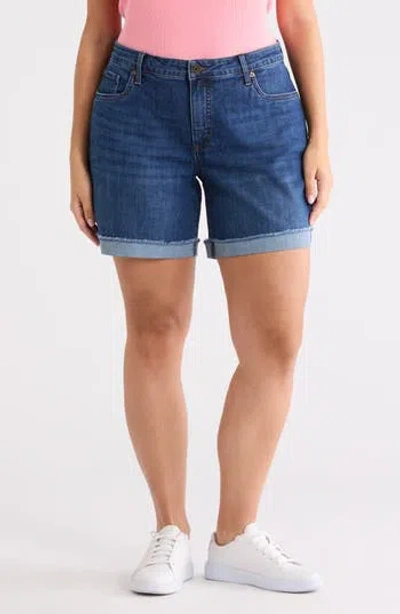 Kut From The Kloth Katy Boyfriend Shorts In Blue