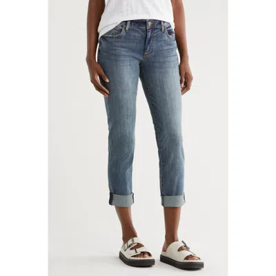 Kut From The Kloth Katy Cuffed Boyfriend Jeans In White