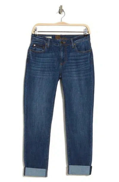 Kut From The Kloth Katy Flap Pocket Cuffed Boyfriend Jeans In Arum