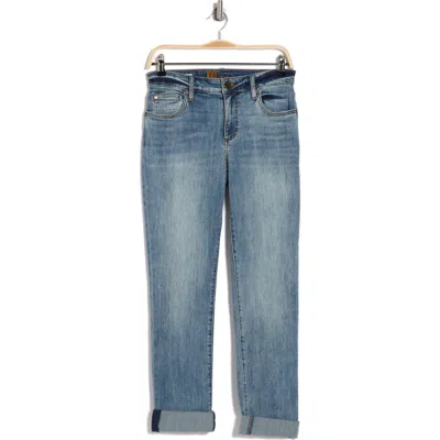Kut From The Kloth Katy Flap Pocket Mid Rise Boyfriend Jeans In Stonecrop