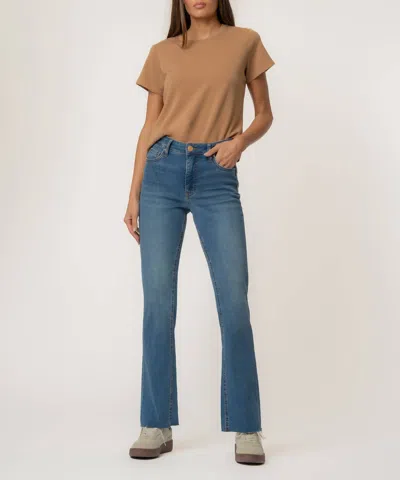 Kut From The Kloth Kelly High Rise Kick Flare Jeans In Senses In Blue