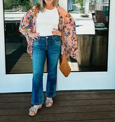 Kut From The Kloth Kelsey Ankle Fab Ab Flare Jean In Dark Blue Wash