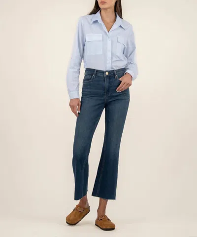 Kut From The Kloth Kelsey Ankle Flare In Denim