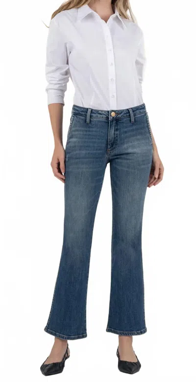 Kut From The Kloth Kelsey Ankle Slash Pocket Flare Jeans In Effectiveness