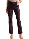 Kut From The Kloth Kelsey Coated Denim Jeans In Sangria In Yellow