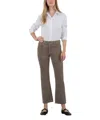 Kut From The Kloth Kelsey Corduroy Ankle Flair Inset Pants In Rosemary In Multi