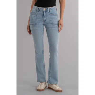 Kut From The Kloth Kelsey Fab Ab High Waist Kick Flare Jeans In Blue