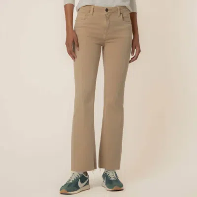 Kut From The Kloth Kelsey High Rise Ankle Flare Jeans In Biscotti In Neutral