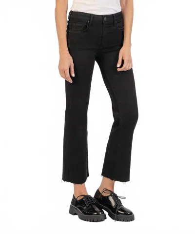Kut From The Kloth Kelsey High Rise Ankle Flare Jeans In Black