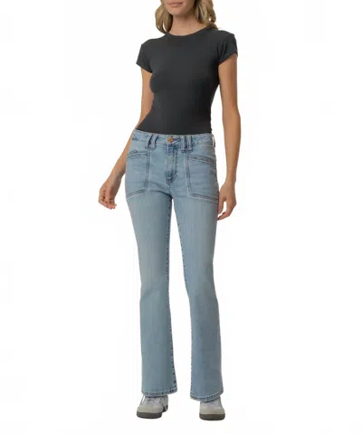 Kut From The Kloth Kelsey High Rise Ankle Flare Jeans In Cure In Blue