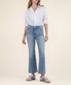 Kut From The Kloth Kelsey High Rise Ankle Flare Jeans In Honest With Medium Base Wash