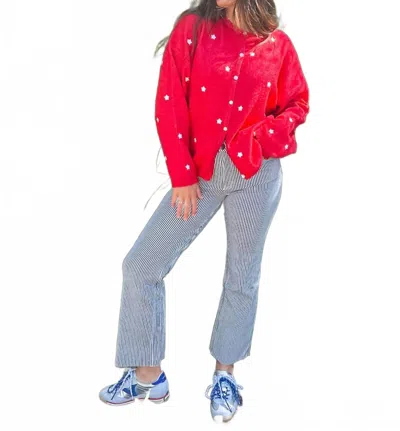 Kut From The Kloth Kelsey High Rise Ankle Flare Jeans In Navy/ivory In Gray