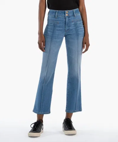 Kut From The Kloth Kelsey High Rise Ankle Flare Jeans In Quality In Blue