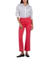 Kut From The Kloth Kelsey High Rise Ankle Flare Jeans In Strawberry In Red