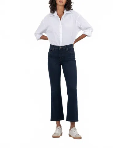 Kut From The Kloth Kelsey High Rise Fab Ab Ankle Flare Jeans In Illustrate With Euro Base Wash In Multi