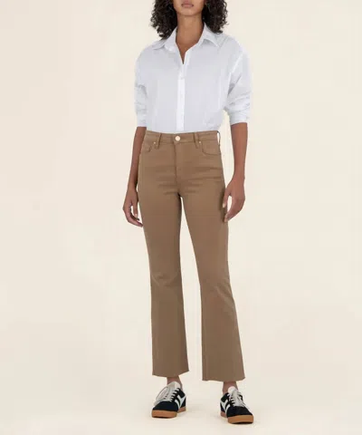 Kut From The Kloth Kelsey High Rise Fab Ab Pant In Maple In Brown