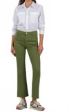 Kut From The Kloth Kelsey High Rise Ankle Flare Jeans In Army Green In Green