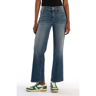 Kut From The Kloth Kelsey High Waist Ankle Inset Kick Flare Jeans In Miracles