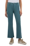 Kut From The Kloth Kelsey High Waist Flare Ankle Jeans In Teal