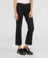 Kut From The Kloth Kelsey Mid Rise Ankle Flare Jeans In Black In Black