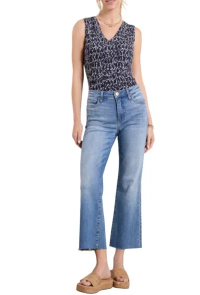 Kut From The Kloth Kelsey Mid Rise Ankle Flare Jeans In Blue